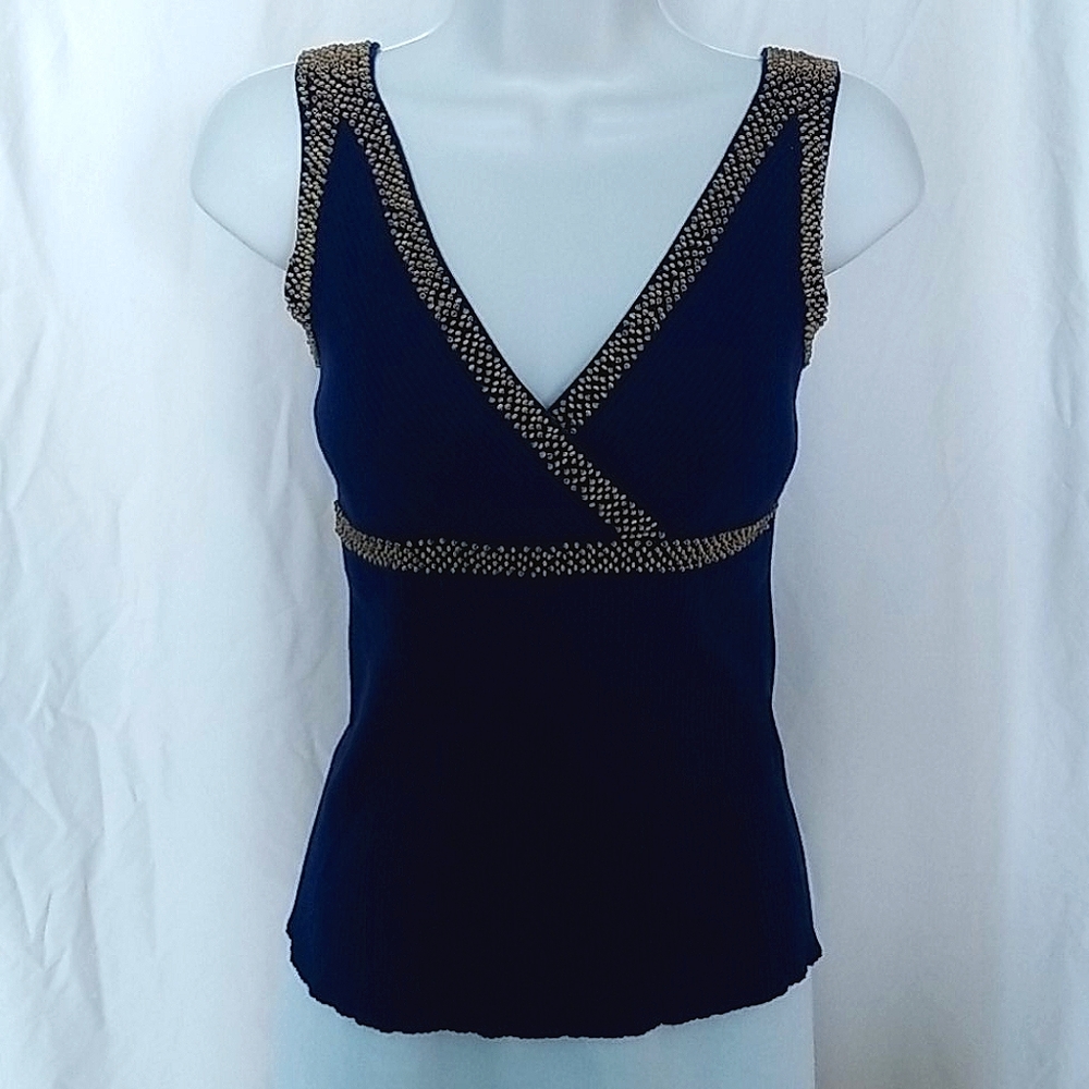 Rib Knit Beaded Top